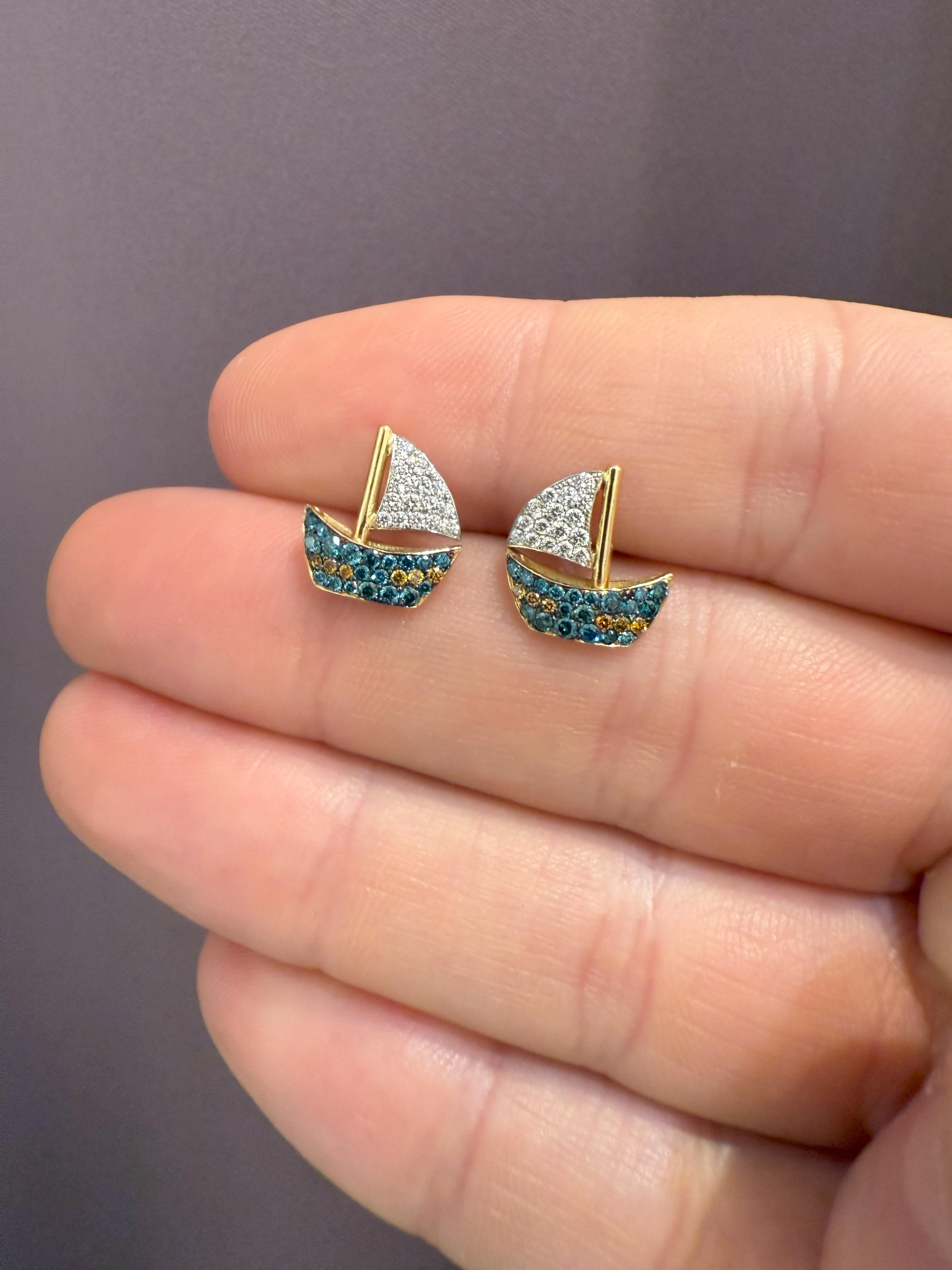 Contemporain Boucles d'oreilles 