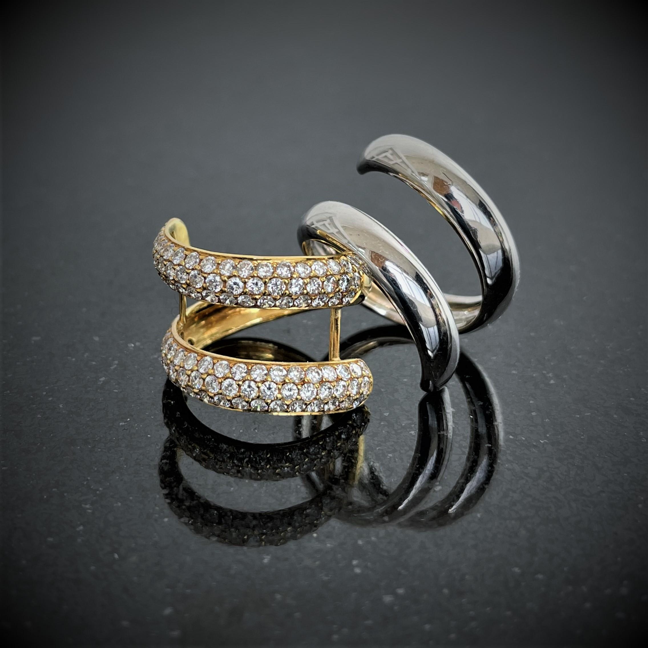 contemporary white gold rings