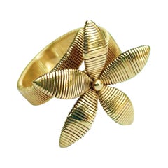 Used Rosior Contemporary Yellow Gold "Flower" Ring