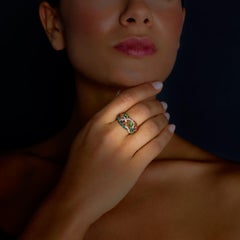 Rosior Portugal One-of-a-Kind Cocktail Ring set in Yellow Gold