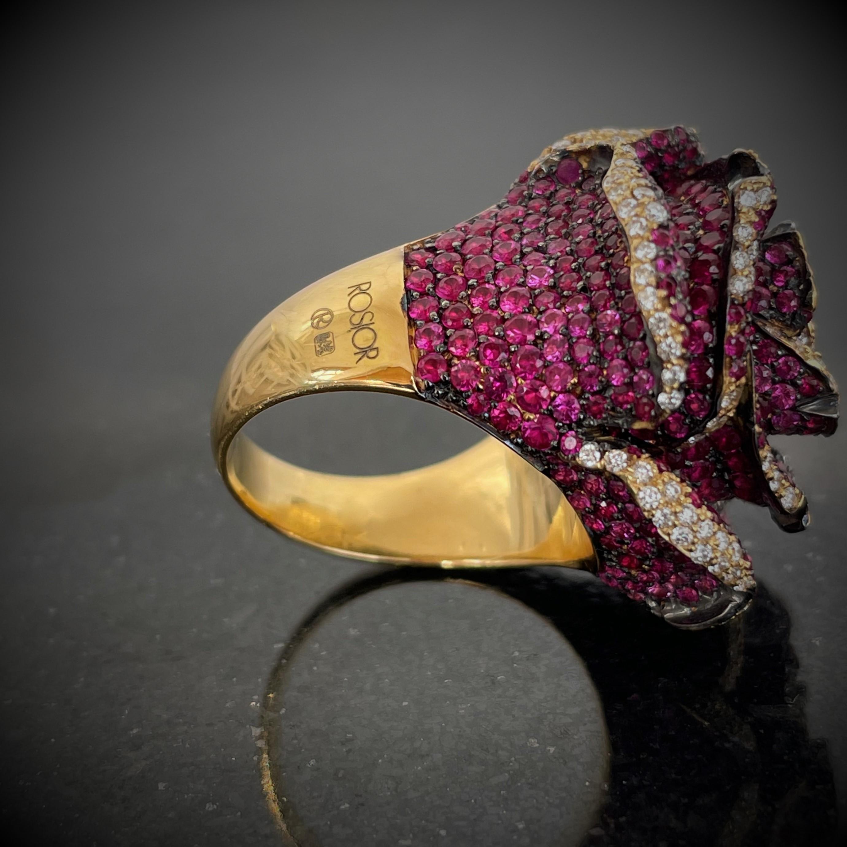Women's or Men's Rosior one-off Ruby, Sapphire and Diamond 