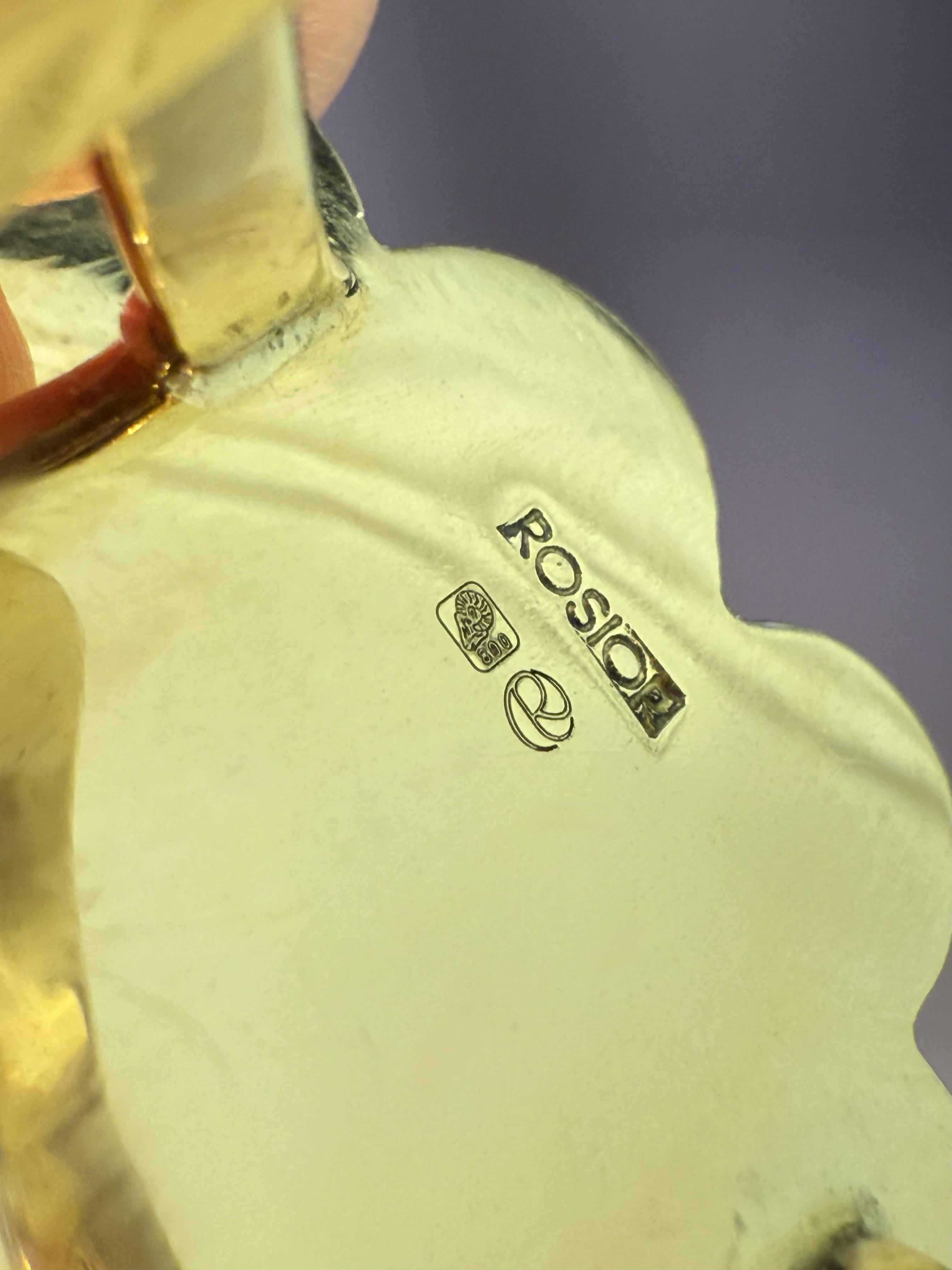 Femenino o masculino Rosior Anillo de Cóctel de Turmalina Amarilla, Diamante y Zafiro engastado en Oro Amarillo en venta