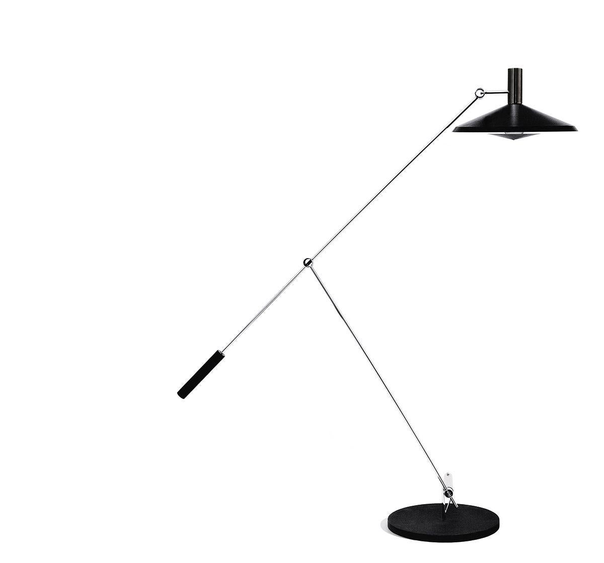 Rosmarie & Rico Baltensweiler type 600 floor lamp 1951. Switzerland, current production.

The Swiss lighting company Baltensweiler is a real family business that has been making special quality lamps since 1951. The Type 600 was their first lamp