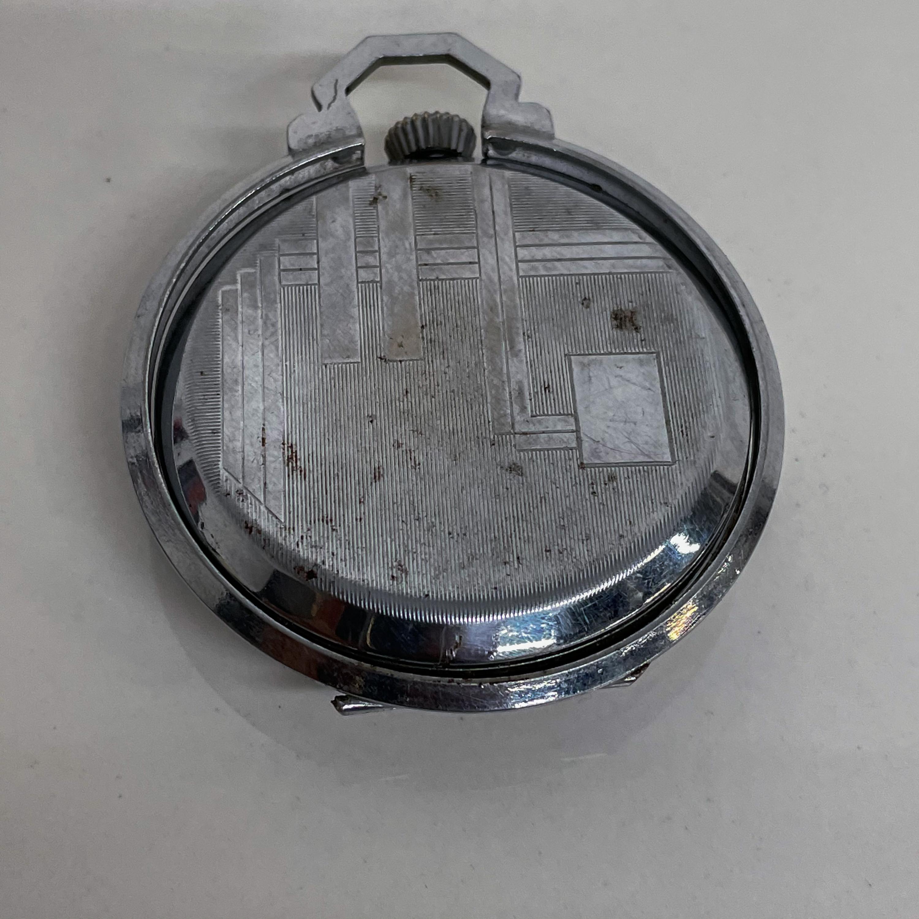 ROSPIN 7 Jewels Swiss Made Pocket Watch Antique Art Deco Travel Clock, 1920s 3