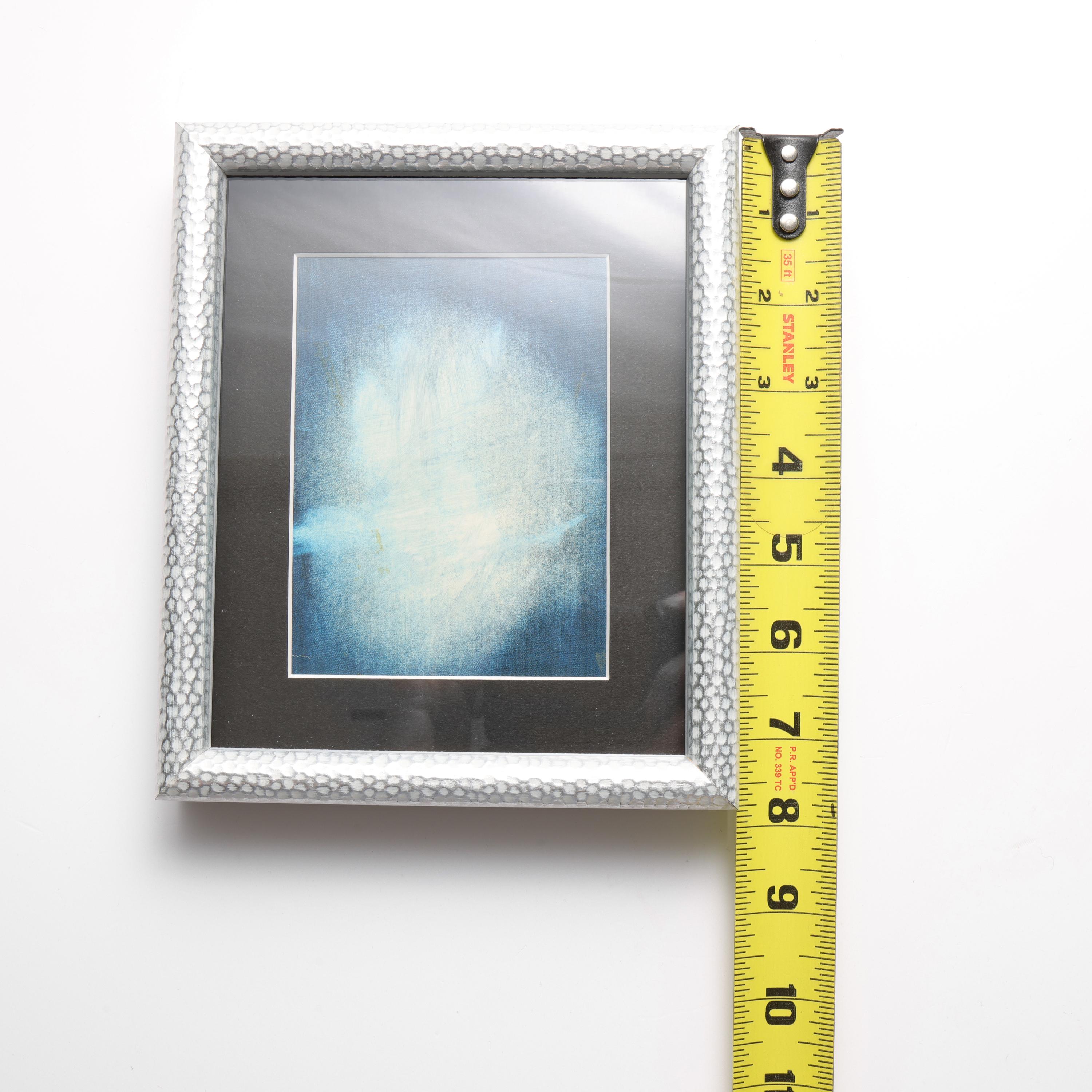 Ross Bleckner Artworks, Pair, Postcard Sized, Matted, Framed For Sale 4