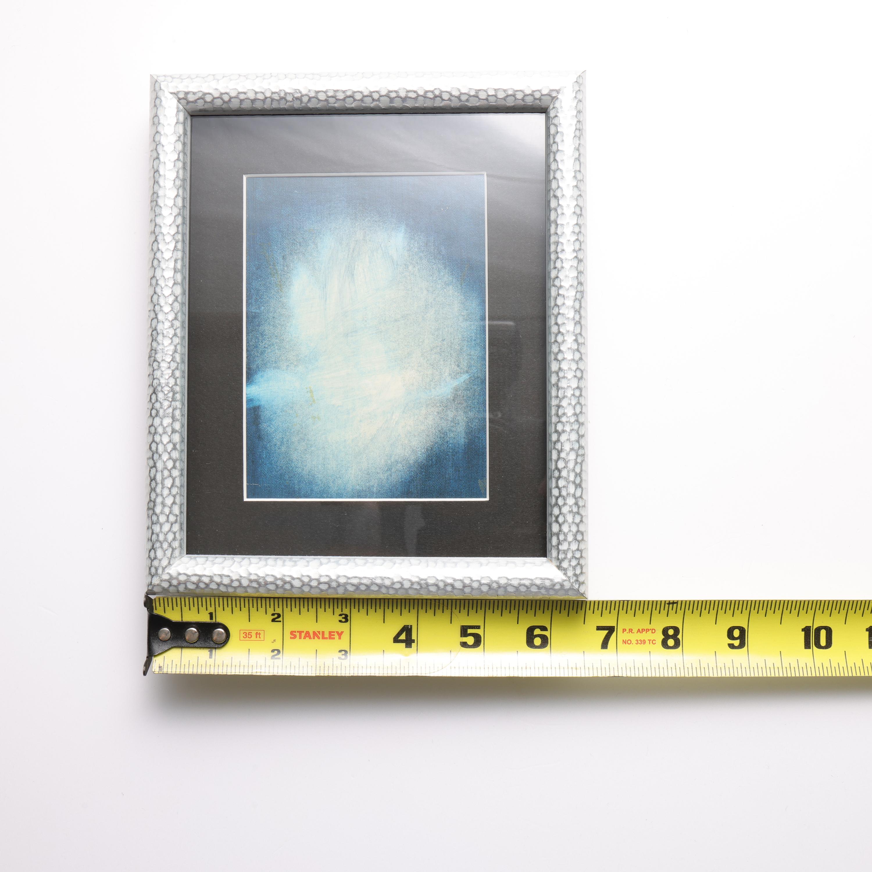 Ross Bleckner Artworks, Pair, Postcard Sized, Matted, Framed For Sale 5