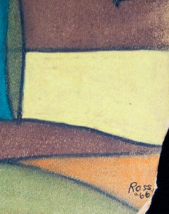 Geometrisches abstraktes Gemälde von Ross Bleckner, 1960er-Jahre