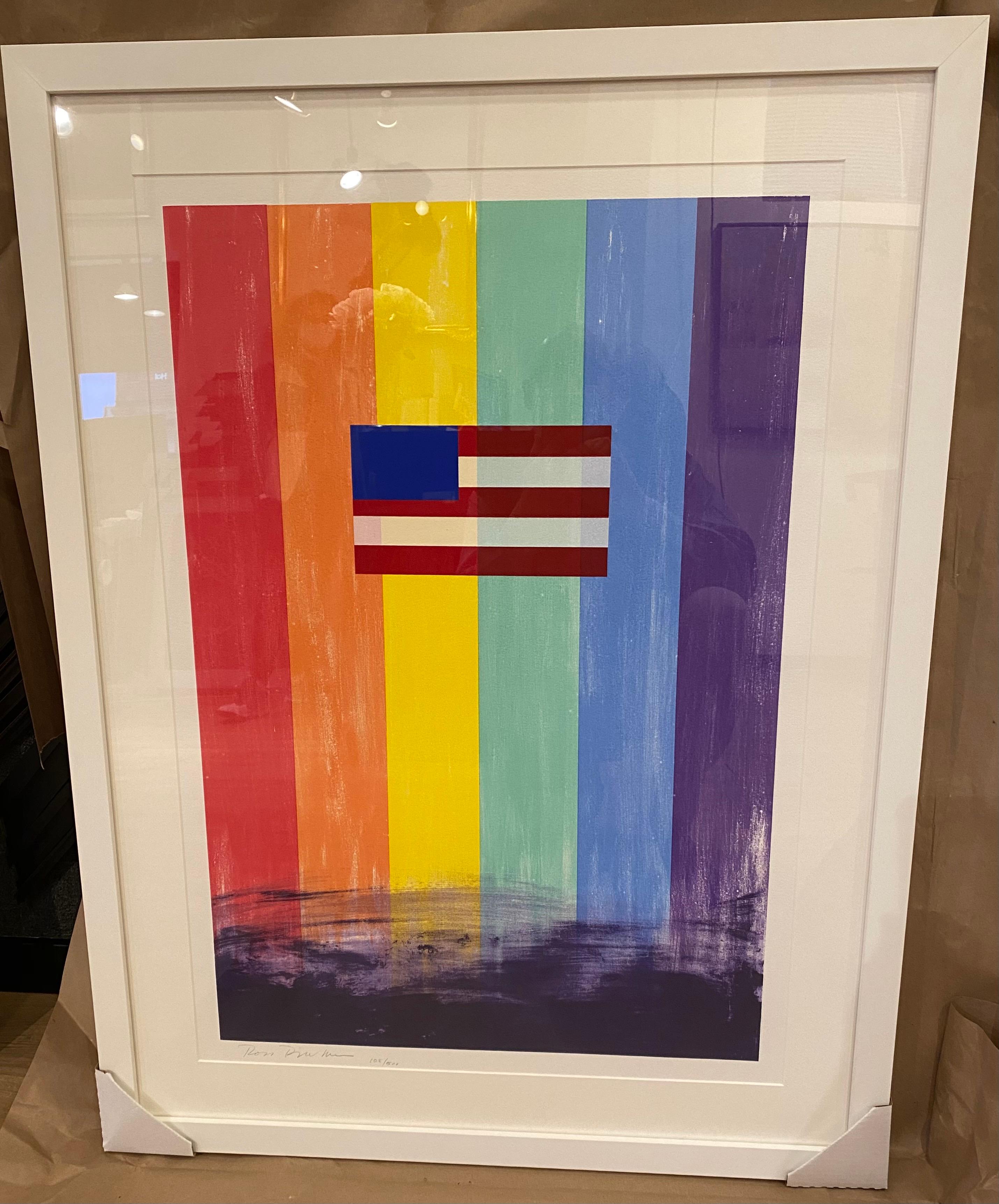 Gay Flag  - Pop Art Print by Ross Bleckner