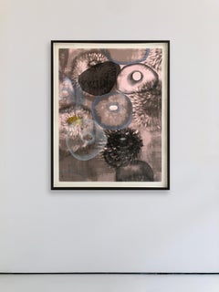 Ross Bleckner, Happiness For Instance I, 17-color screenprint, 1997; pink floral