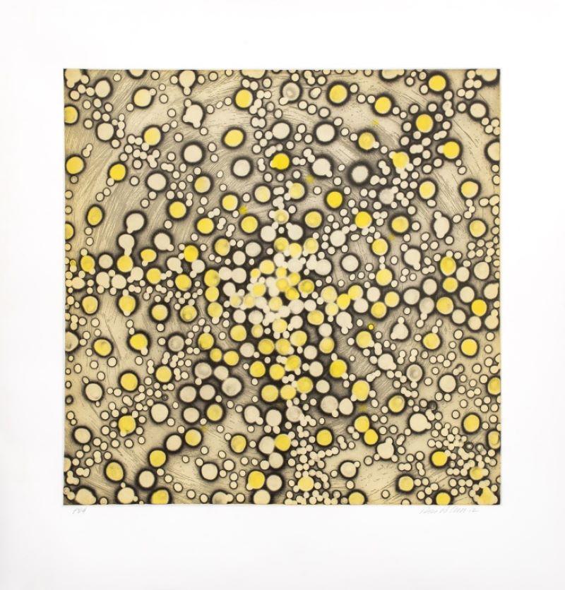 Ross Bleckner (American, b. 1949), "Insertion Sequence", Etching and Aquatint in Colors on Paper, 2002, marked "AP4" lower left, signed in pencil and dated lower right, part of a limited edition series, unframed. Image: 26.75" H x 26.5" W; sheet: