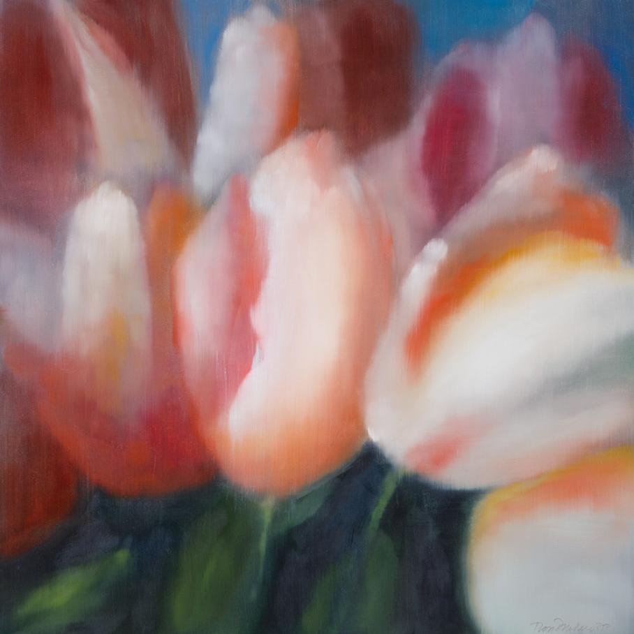 Six tulipes - Print de Ross Bleckner