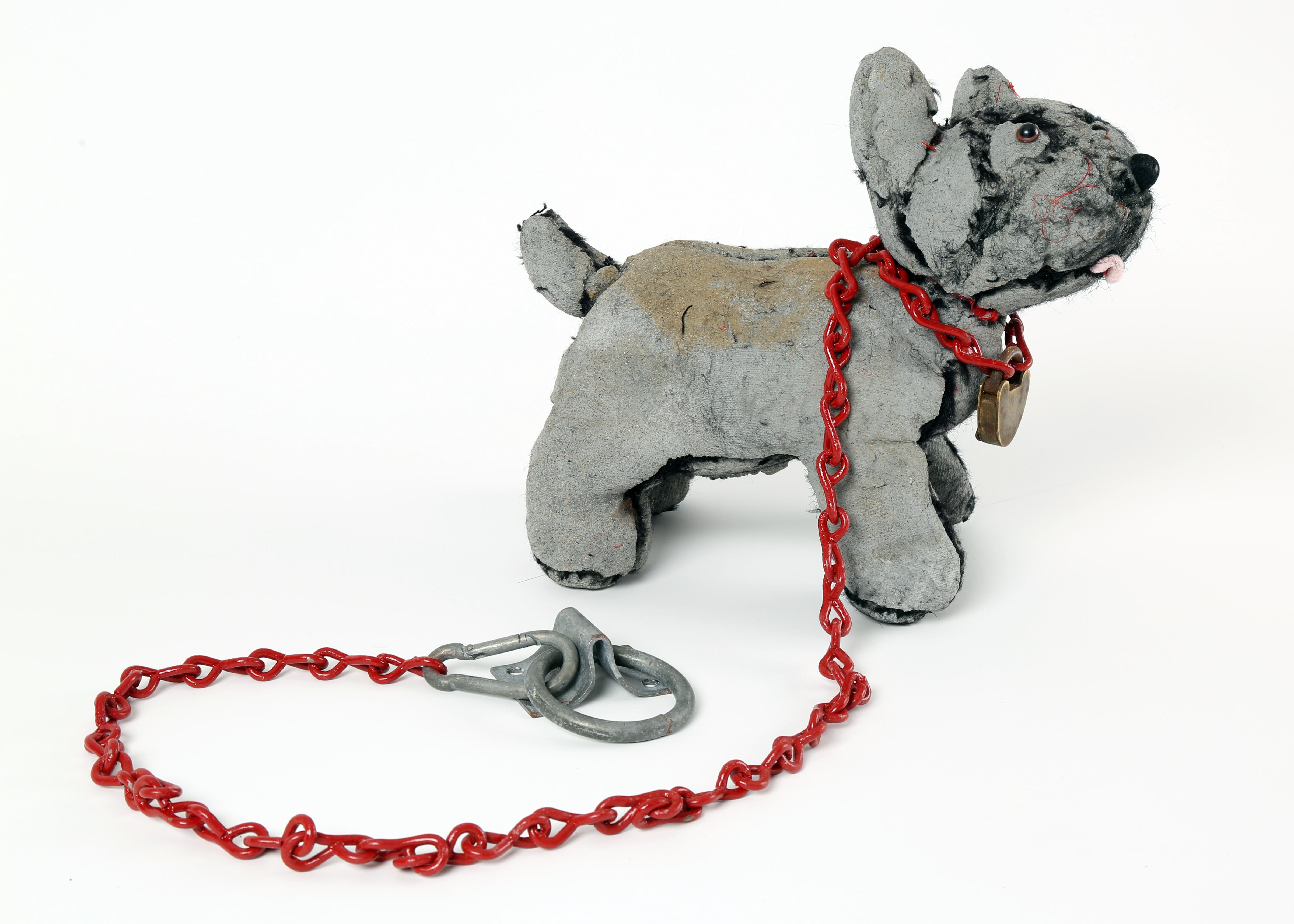 Terrier with Red Chain 1