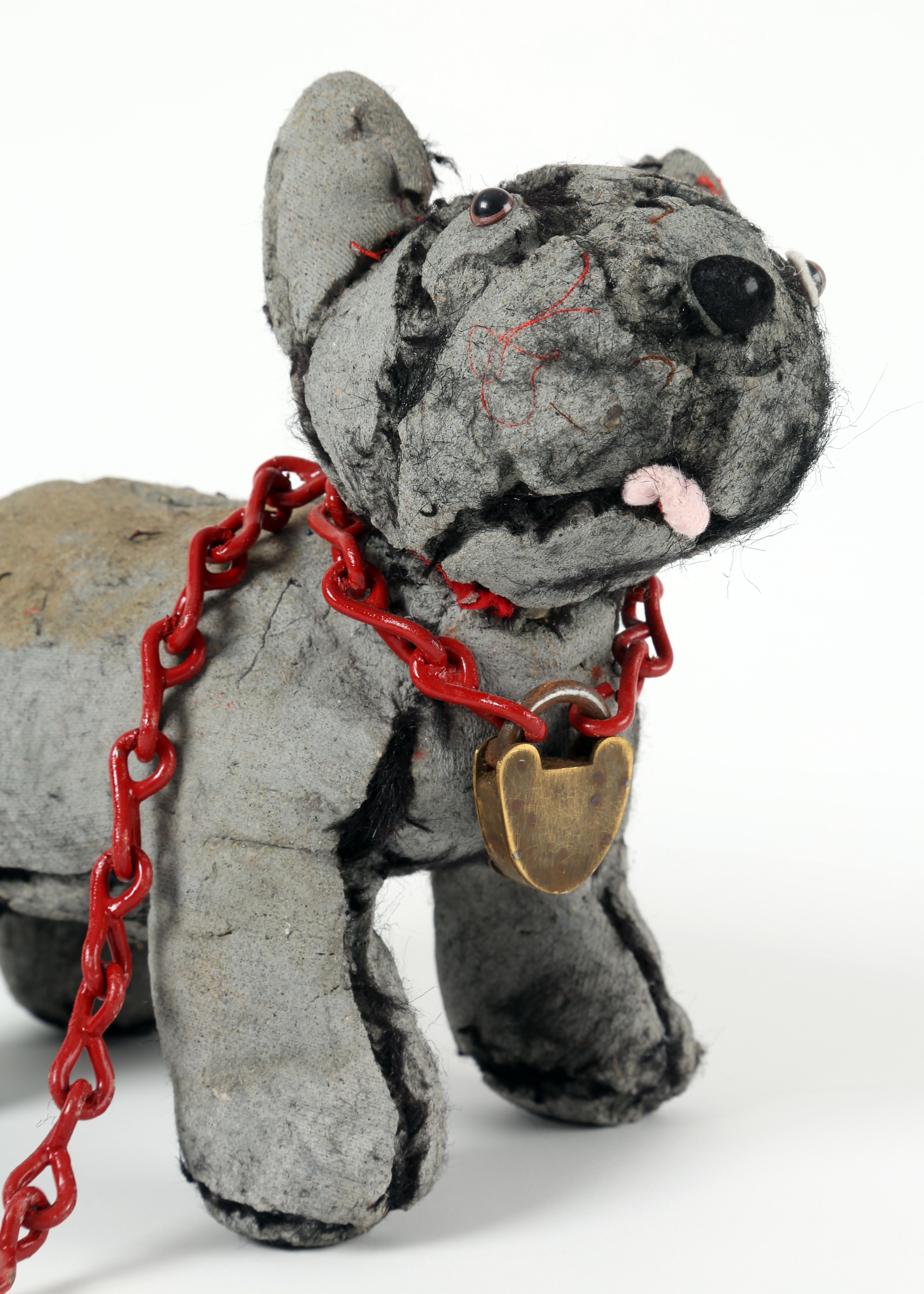 Terrier with Red Chain 2