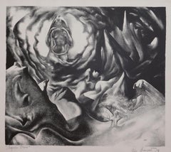Original Pencil Signed Lithograph - Wagner's Muse