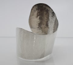 Ross Coppelman Hammered Sterling Silver Wide Cuff Bracelet