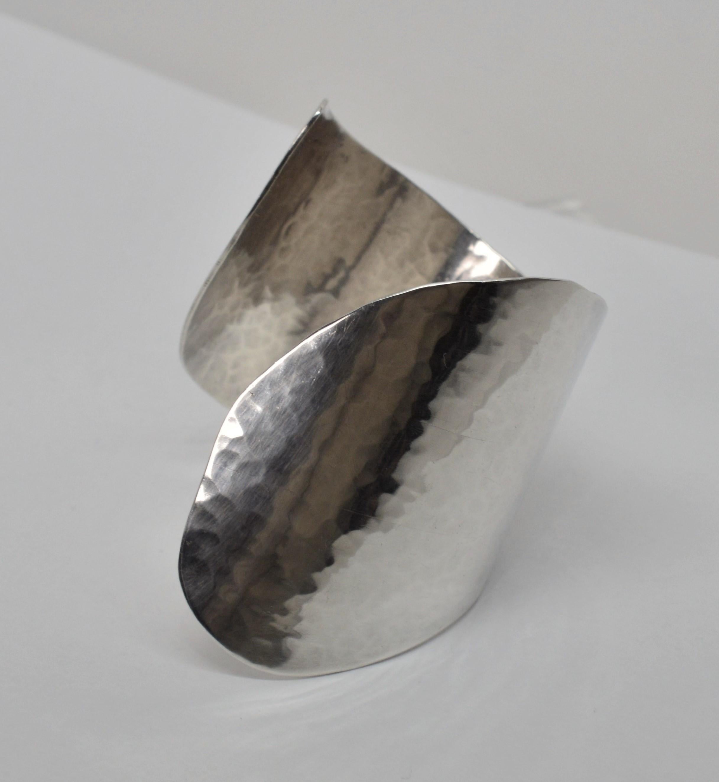 wide cuff bracelets silver