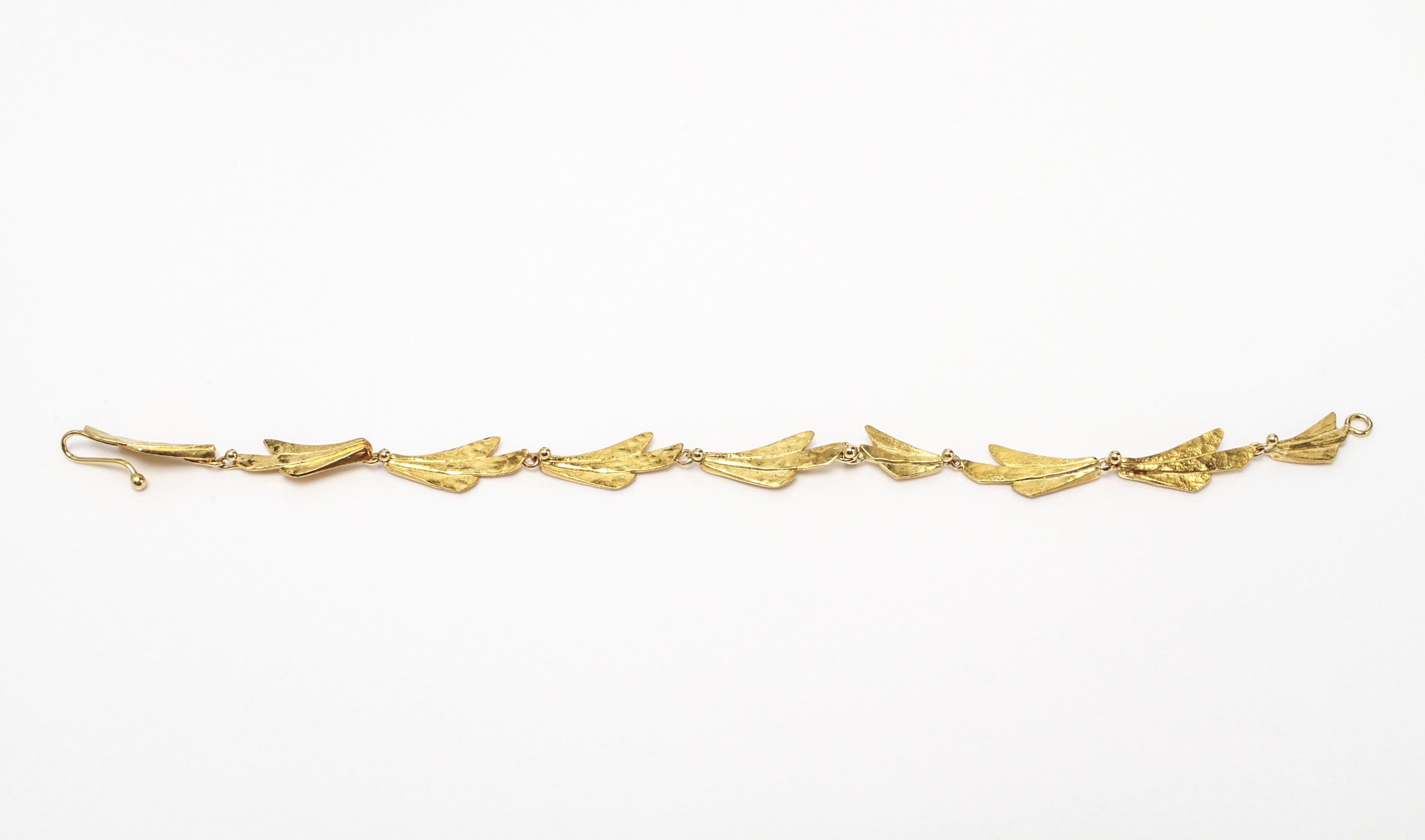 20th Century Ross Coppelman Modern Gold Bracelet For Sale