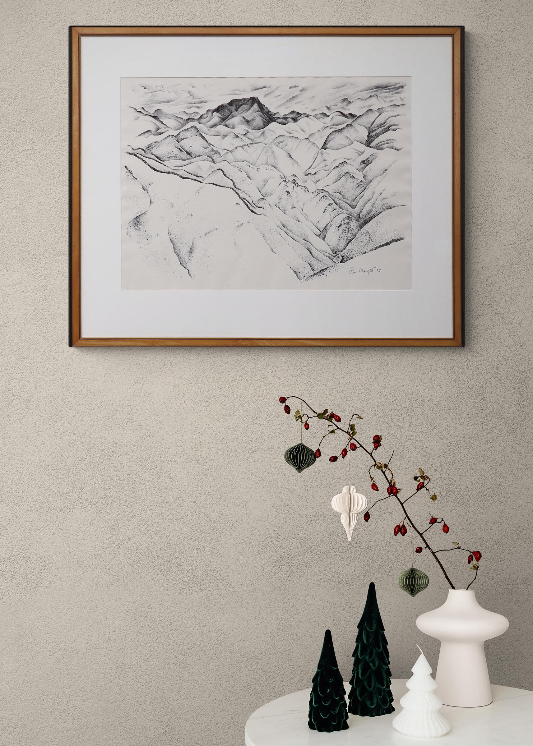 Original lithograph by Ross Eugene Braught (1898-1983) titled 'Clear Creek Canyon I (Colorado)' from 1933. Pencil signed by the artist in the lower right margin. Presented in a custom frame with all archival materials measuring 26 ½ x 31 ½ inches,