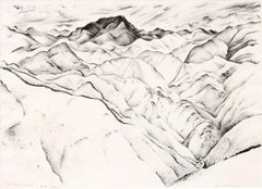 Clear Creek Canyon I (Vintage 1933 Colorado Mountain Landscape, Black & White)