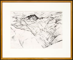 Clear Creek Canyon I (Vintage 1933 Colorado Mountain Landscape, Black & White)