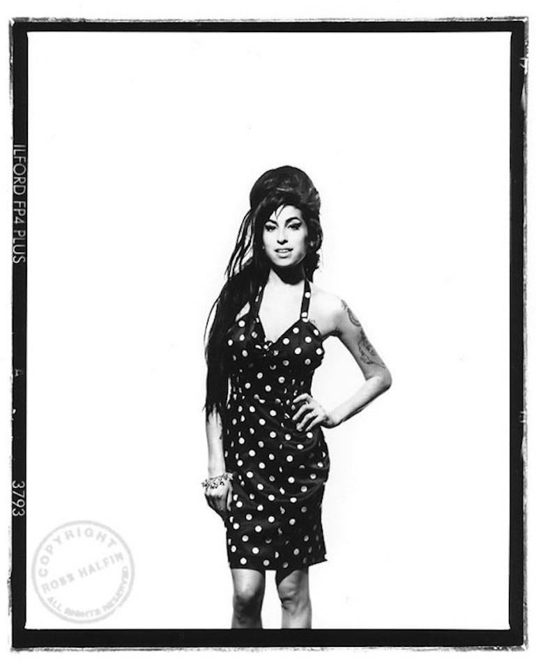Ross Halfin Black and White Photograph - Amy Winehouse, 2008