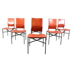 Ross littel for Matteo Grassi set of 6 dining chairs, 1970s