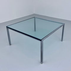 Ross Littel fr Icf Padova, Couchtisch Luar aus Glas und Metall, 1970er Jahre