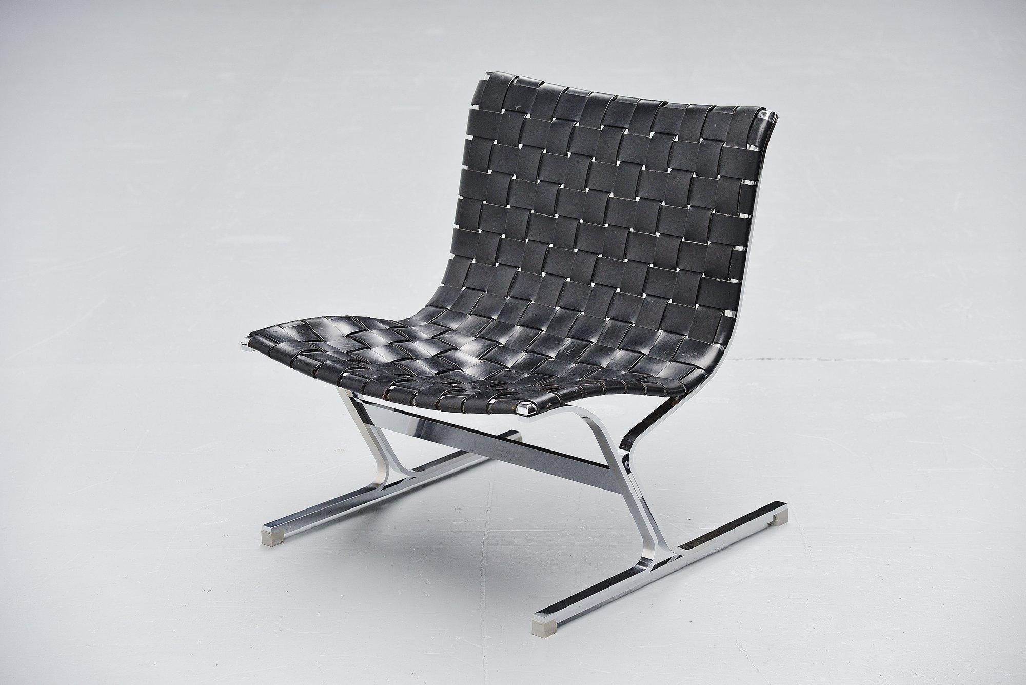 Mid-20th Century Ross Littel Luar Lounge Chair Pair ICF de Padova, Italy, 1965
