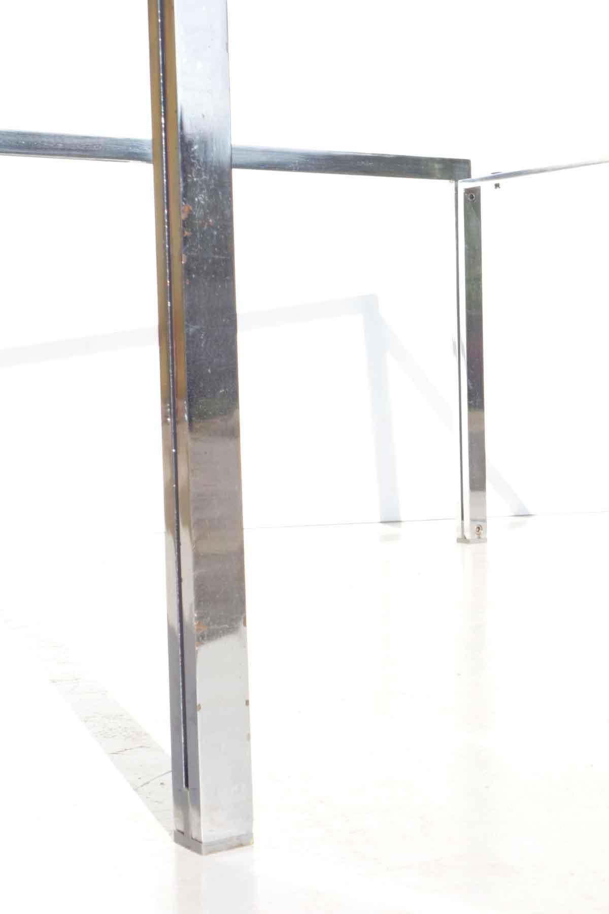 Italian Ross Littell 'Luar' Knoll Design ICF Chrome Glass Coffee Table For Sale