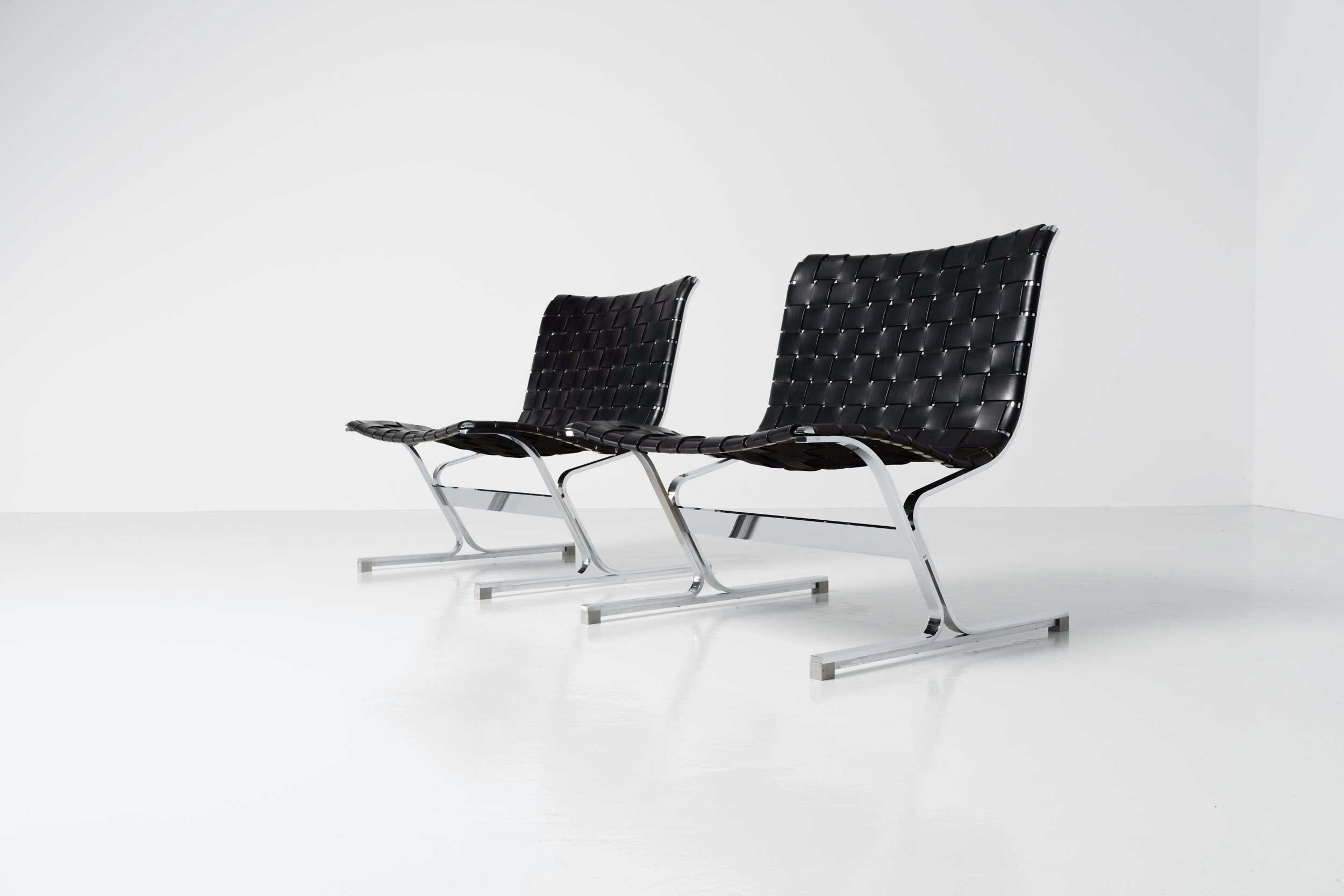 Mid-20th Century Ross Littell Luar Lounge Chairs ICF de Padova, Italy, 1965 For Sale