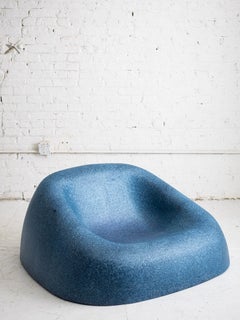 Chaise longue "Air One" de Ross Lovegrove pour Edra, bleu