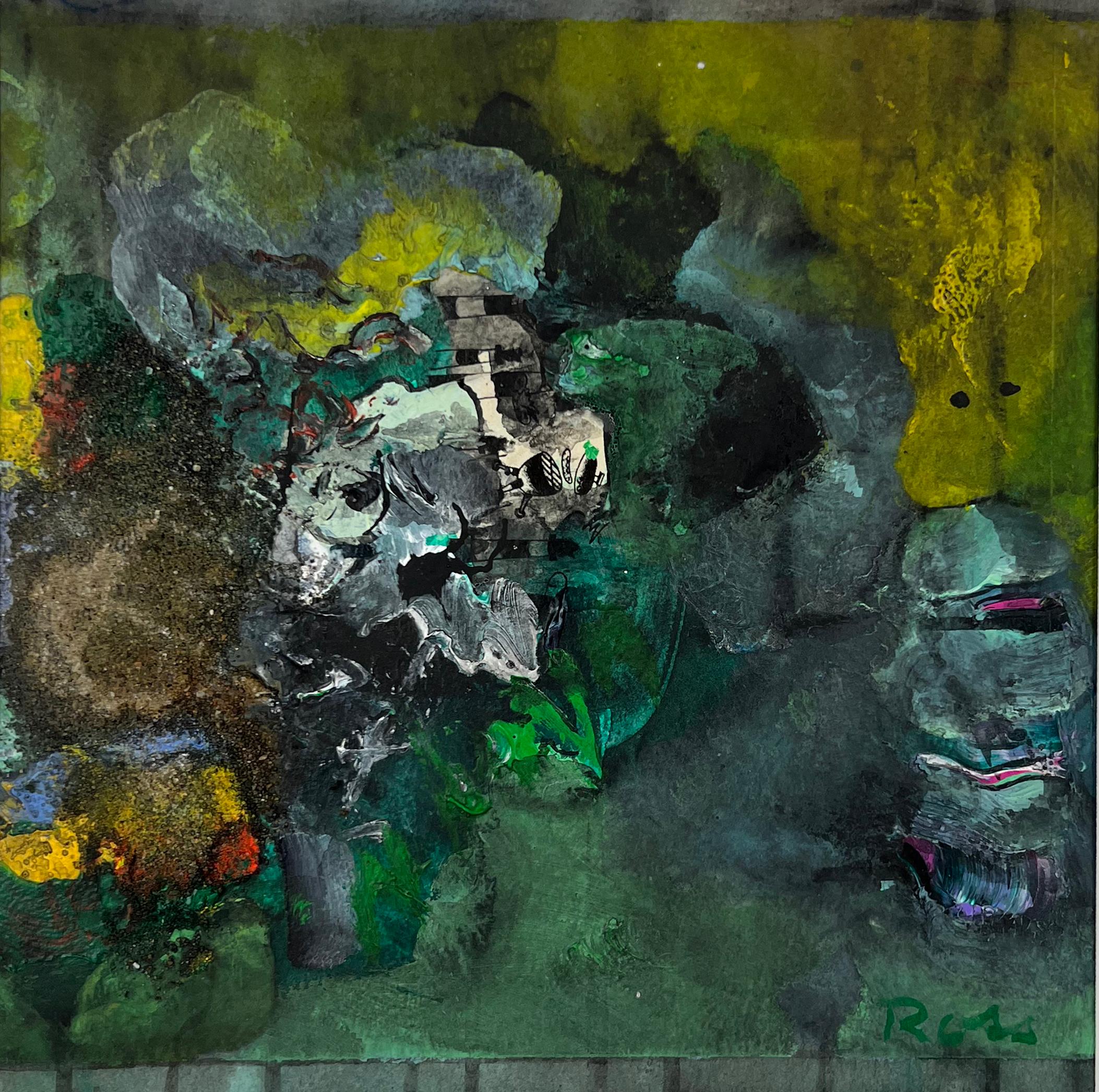 Giardino Splendore e meraviglia Stimolazione astratta e visiva Pittura scultorea - Painting Espressionismo astratto di Ross Martin Fink
