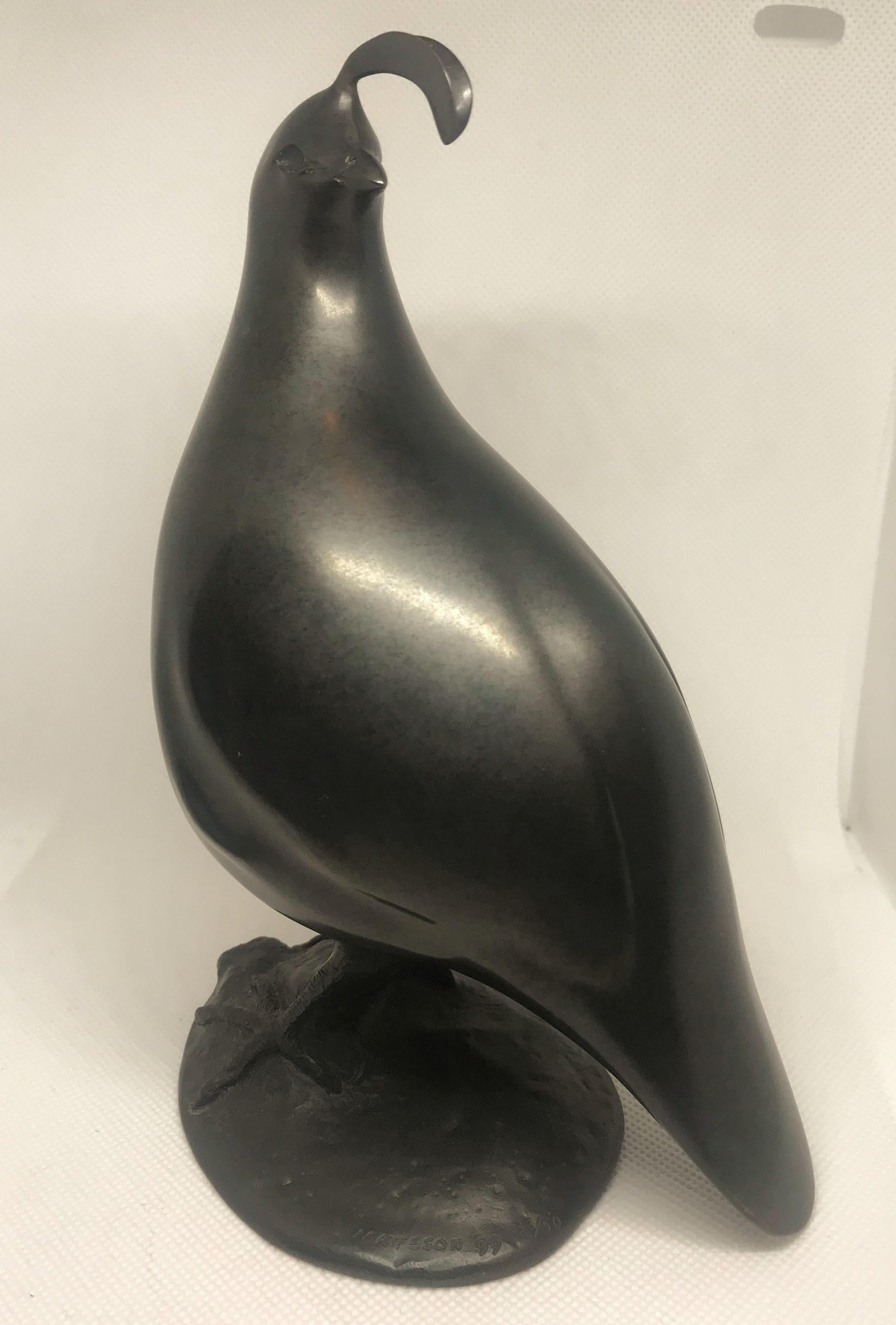 Original bronze sculpture by the Washington artist Ross Matteson. Titled 