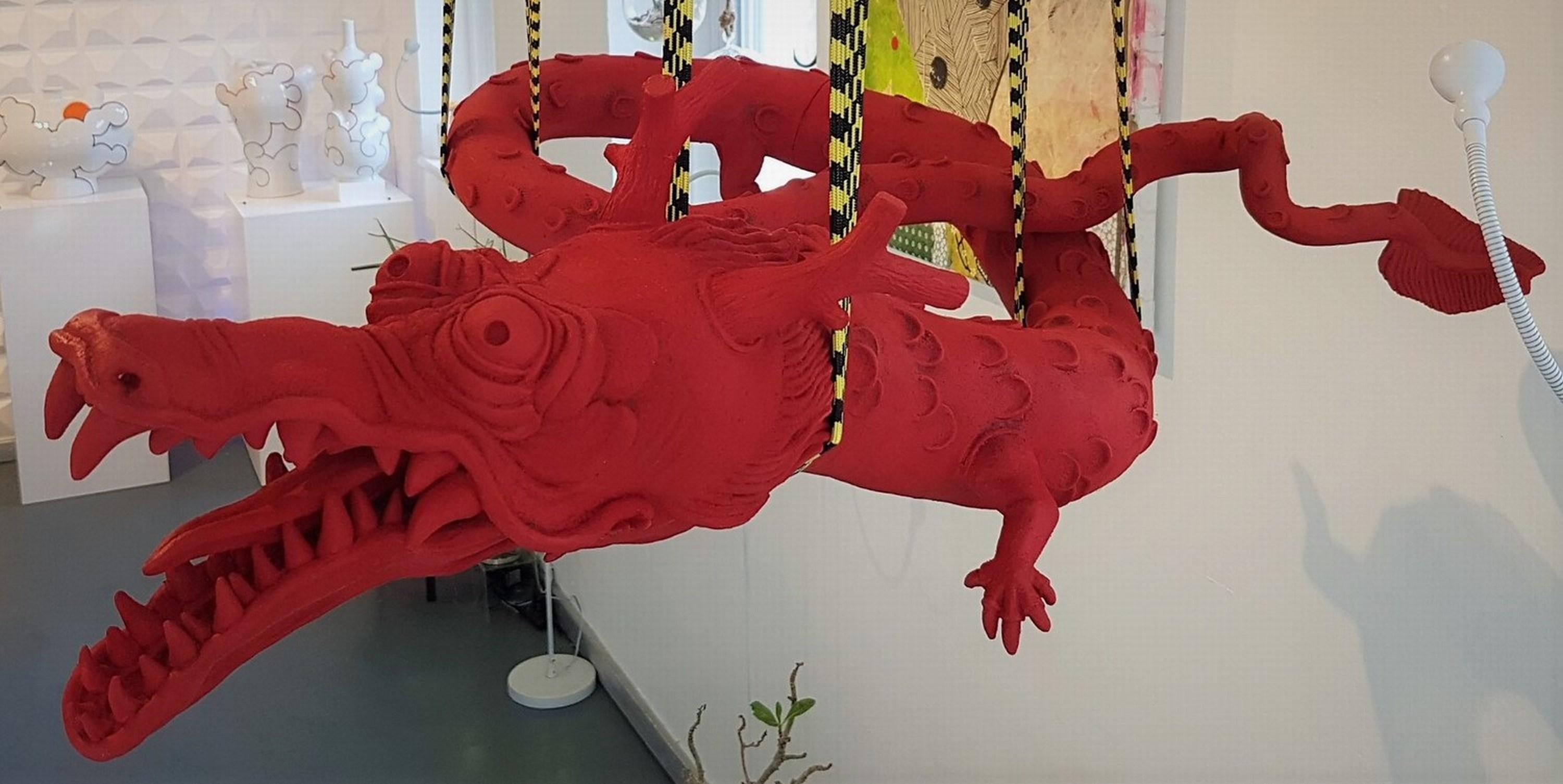 Ross Redmon Figurative Sculpture - Dragon