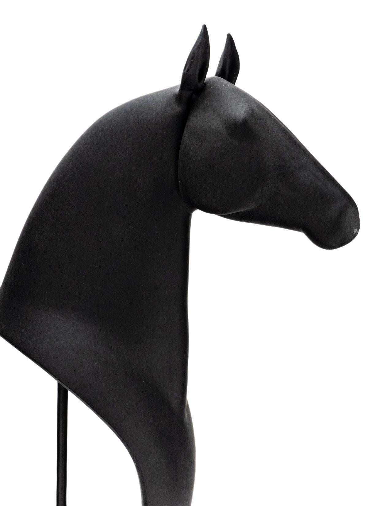 Jane's Horse (Negrita) - Black Figurative Sculpture by Ross Richmond