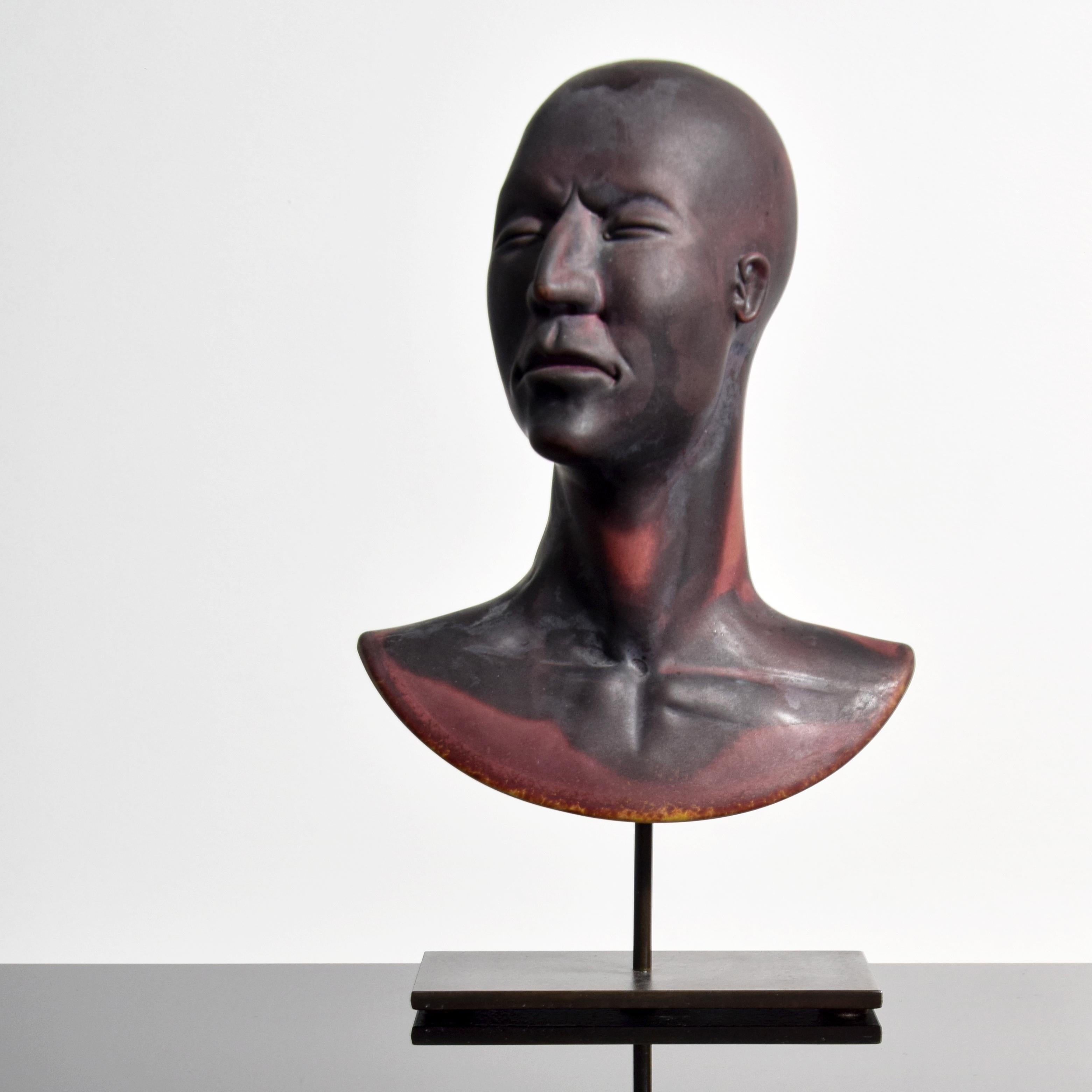 Buste / Sculpture PORTRAIT en verre Ross Richmond en vente 1