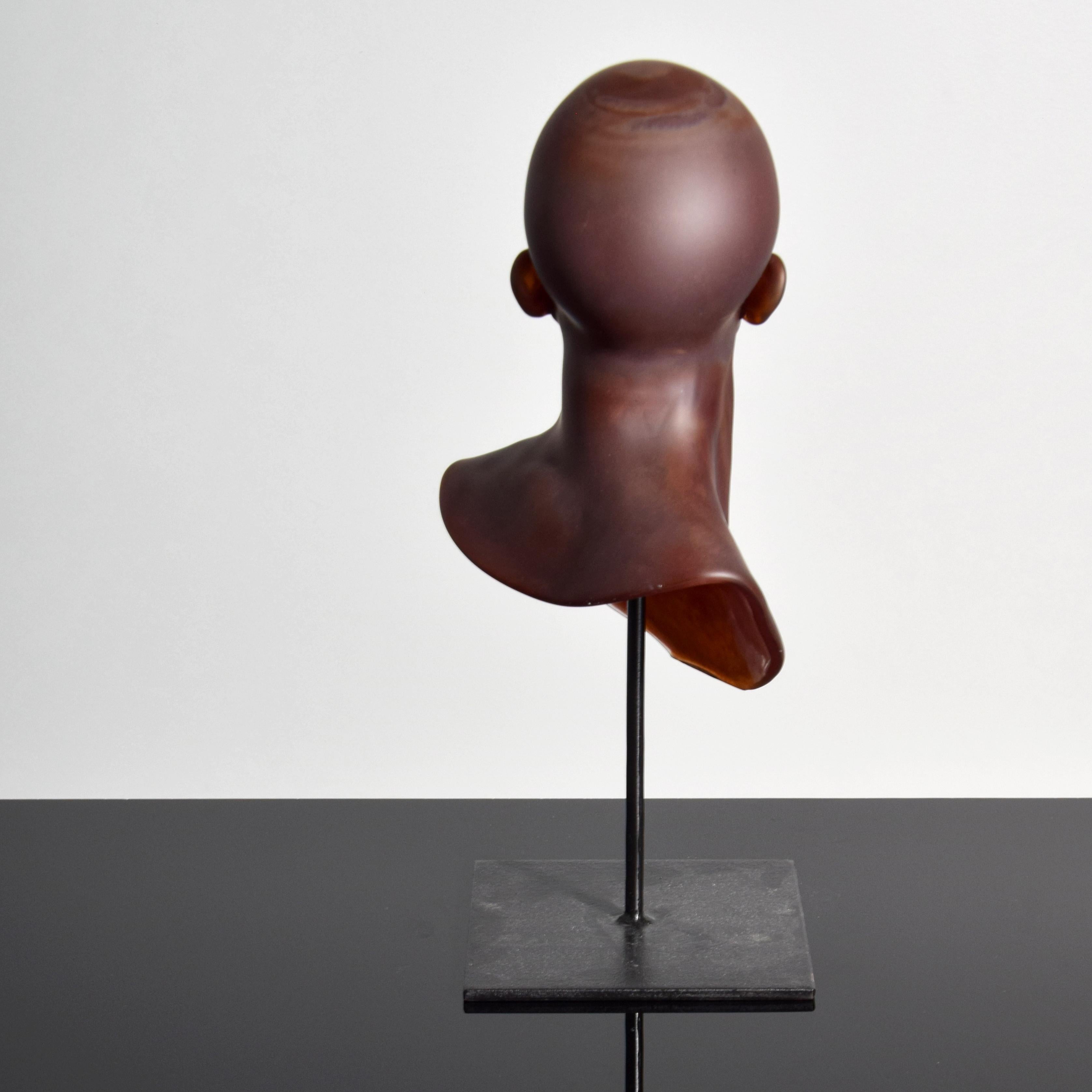 Ross Richmond Glass “Portrait” Bust / Sculpture For Sale 3