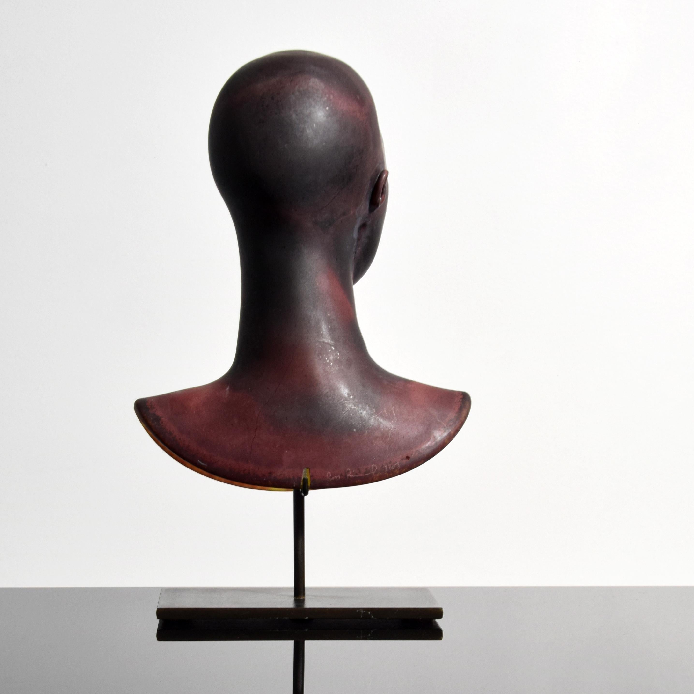 Buste / Sculpture PORTRAIT en verre Ross Richmond en vente 4