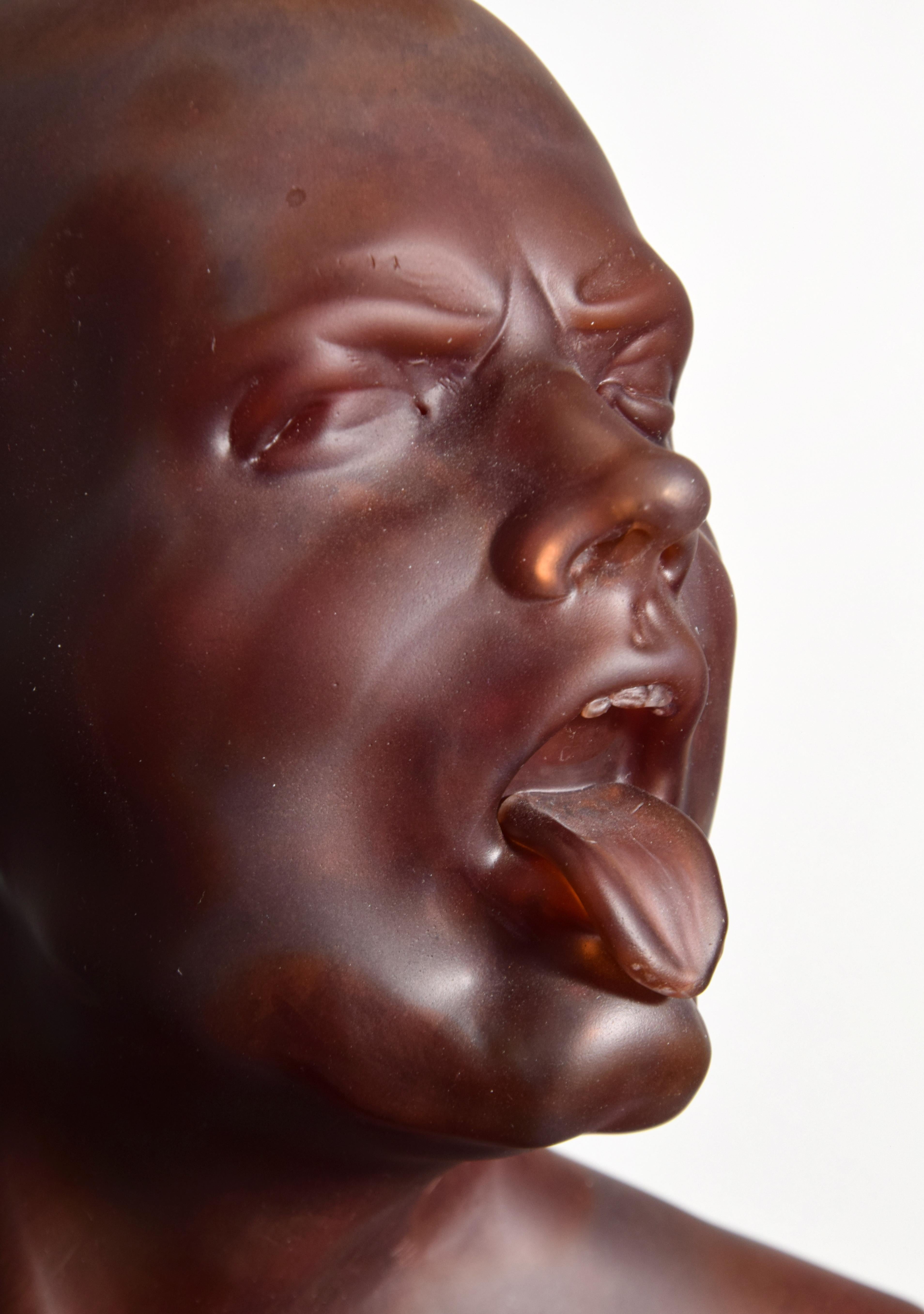 Ross Richmond Glass “Portrait” Bust / Sculpture For Sale 5