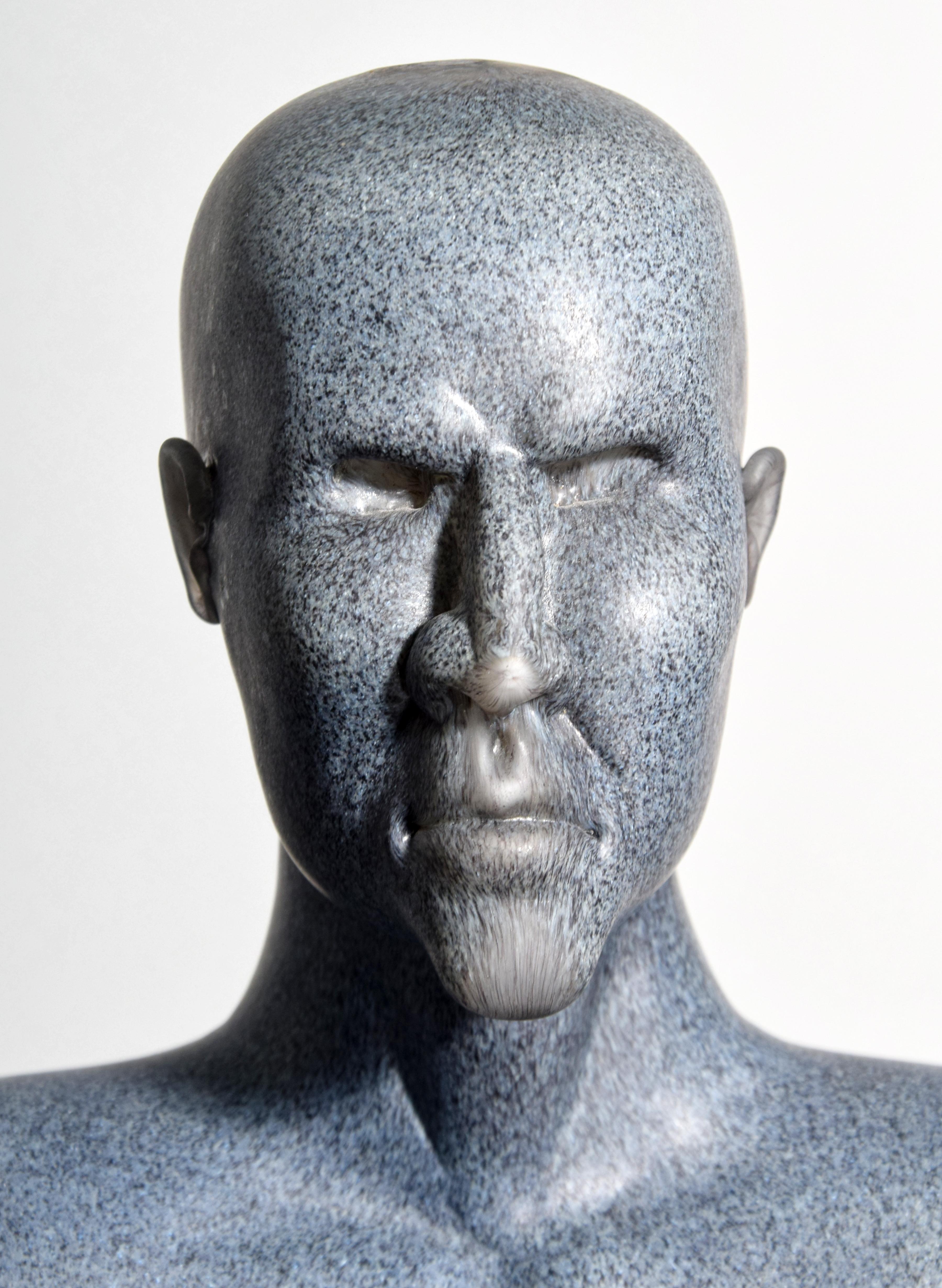Buste / Sculpture portrait en verre Ross Richmond en vente 5