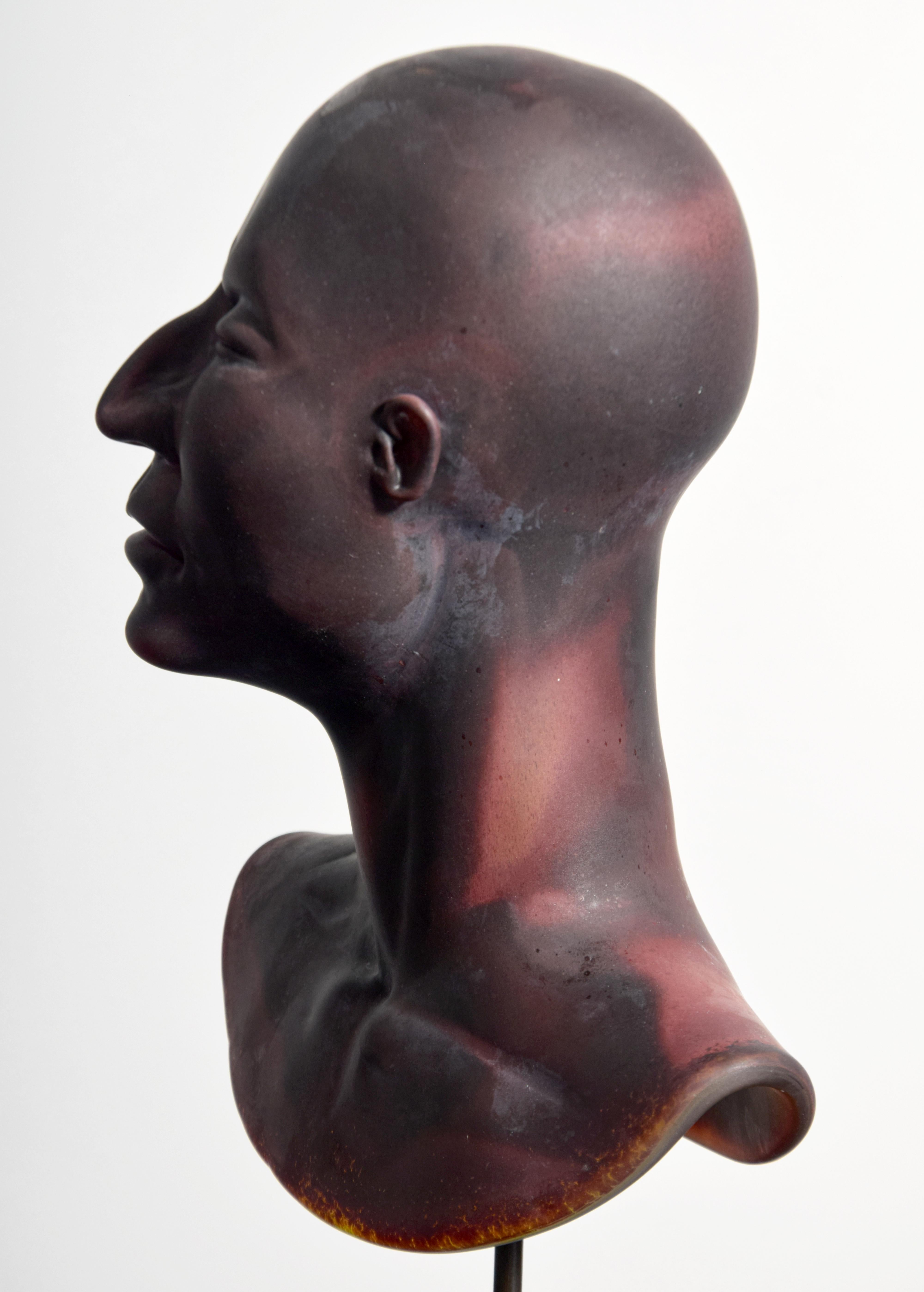 Ross Richmond Glass PORTRAIT Bust / Sculpture For Sale 6