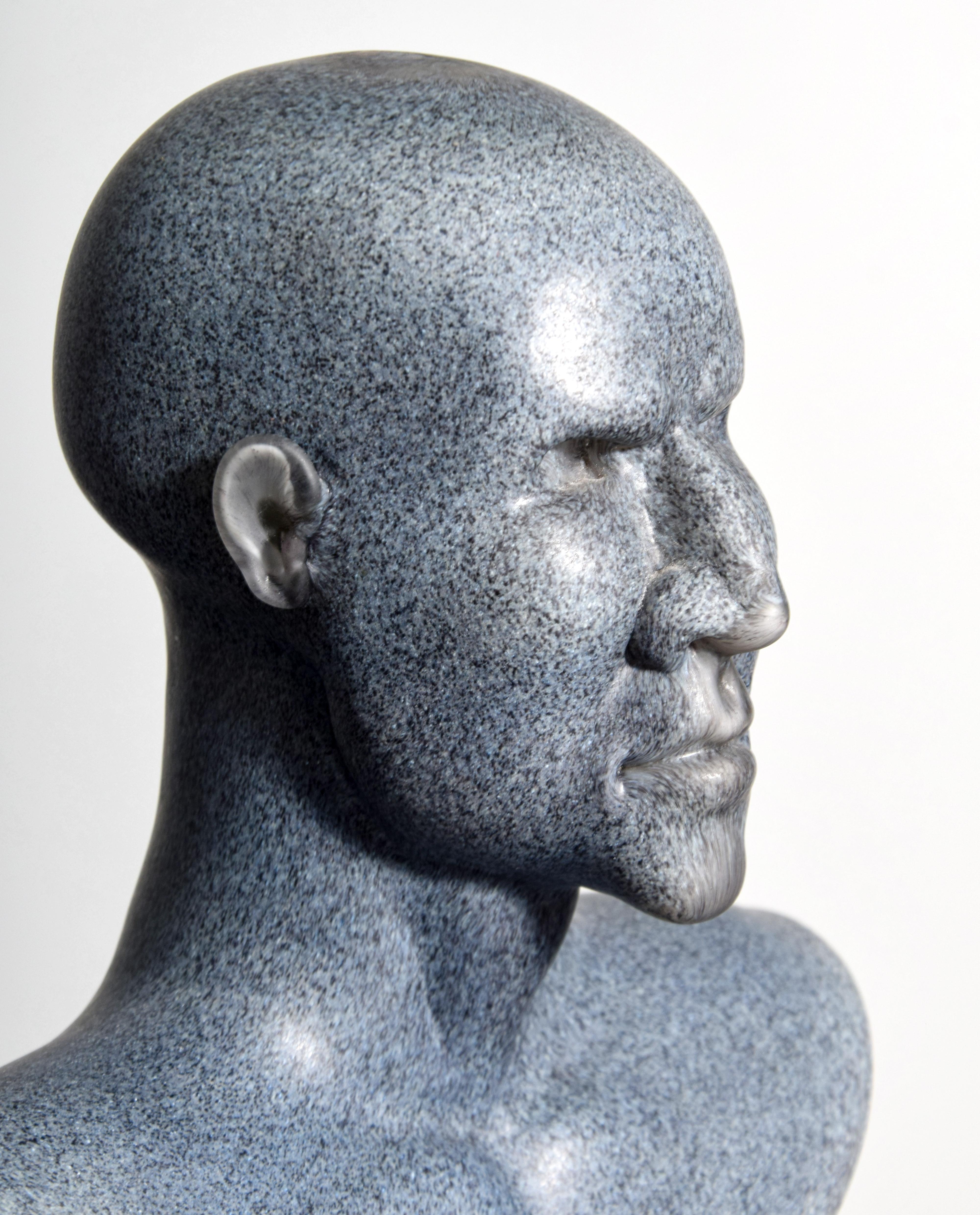 Buste / Sculpture portrait en verre Ross Richmond en vente 6