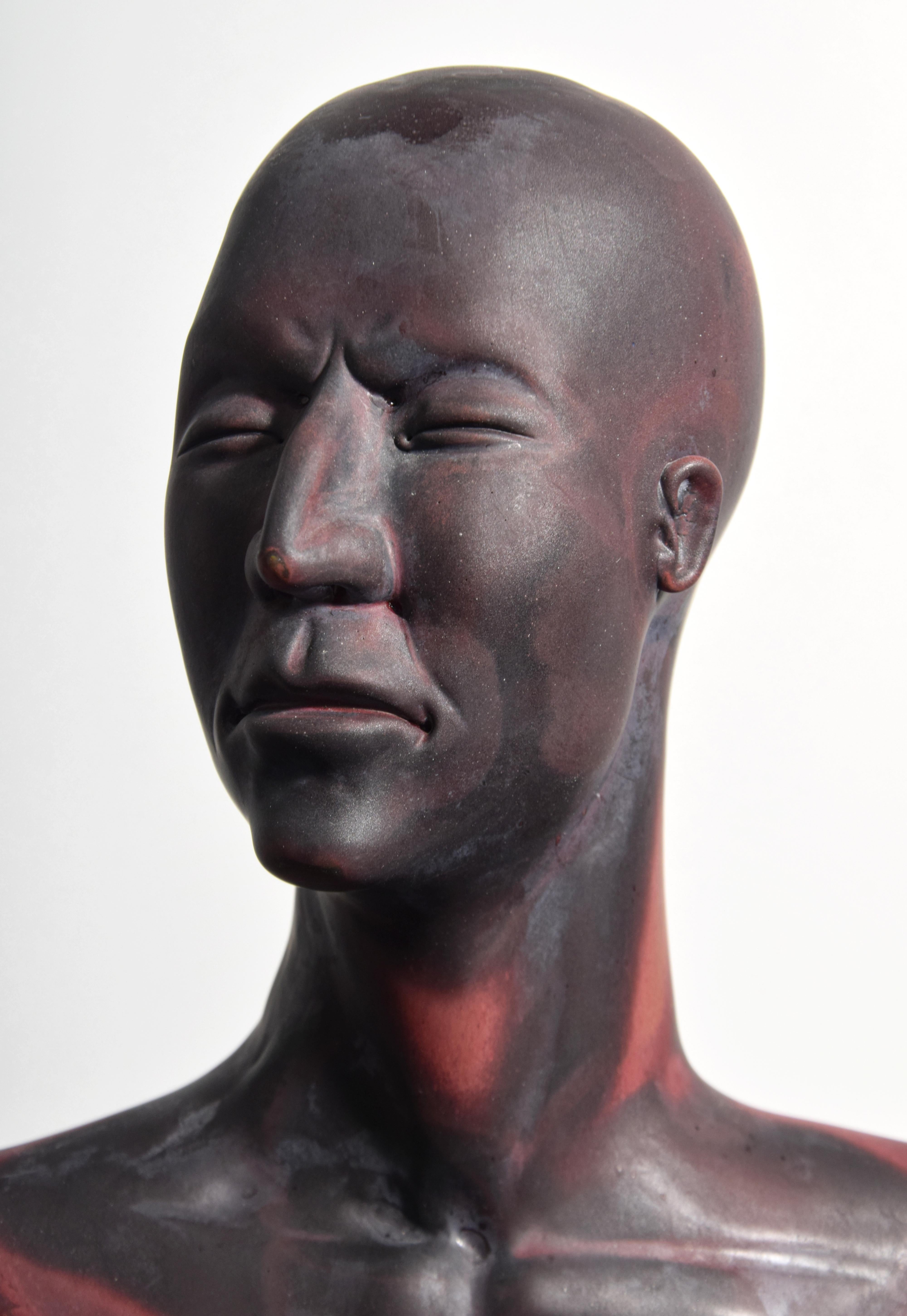 Buste / Sculpture PORTRAIT en verre Ross Richmond en vente 7