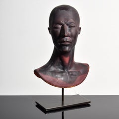 Busto/scultura ritratto in vetro di Ross Richmond