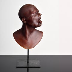Busto/scultura "Ritratto" in vetro di Ross Richmond