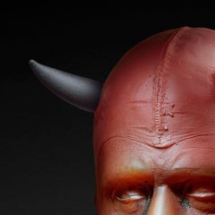 SELF-PORTRAIT AS THE DEVIL - mold-blown glass, one-of-a-kind sculpture