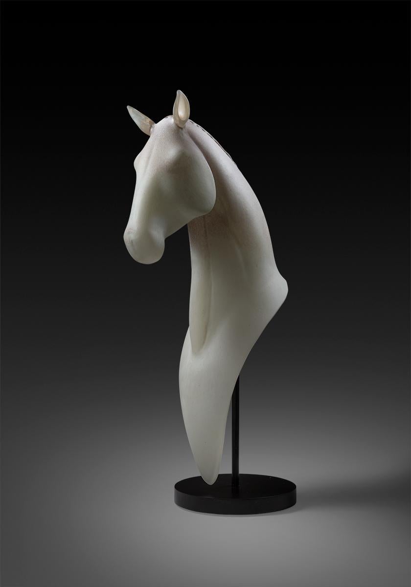 Ross Richmond Still-Life Sculpture - White Stallion