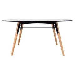 Ross Smoked Glass Coffee Table Maple Black