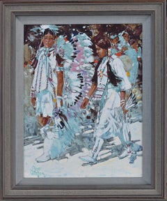 "INDIAN MAIDENS" NATIVE AMERICAN ARIZONA ARTIST