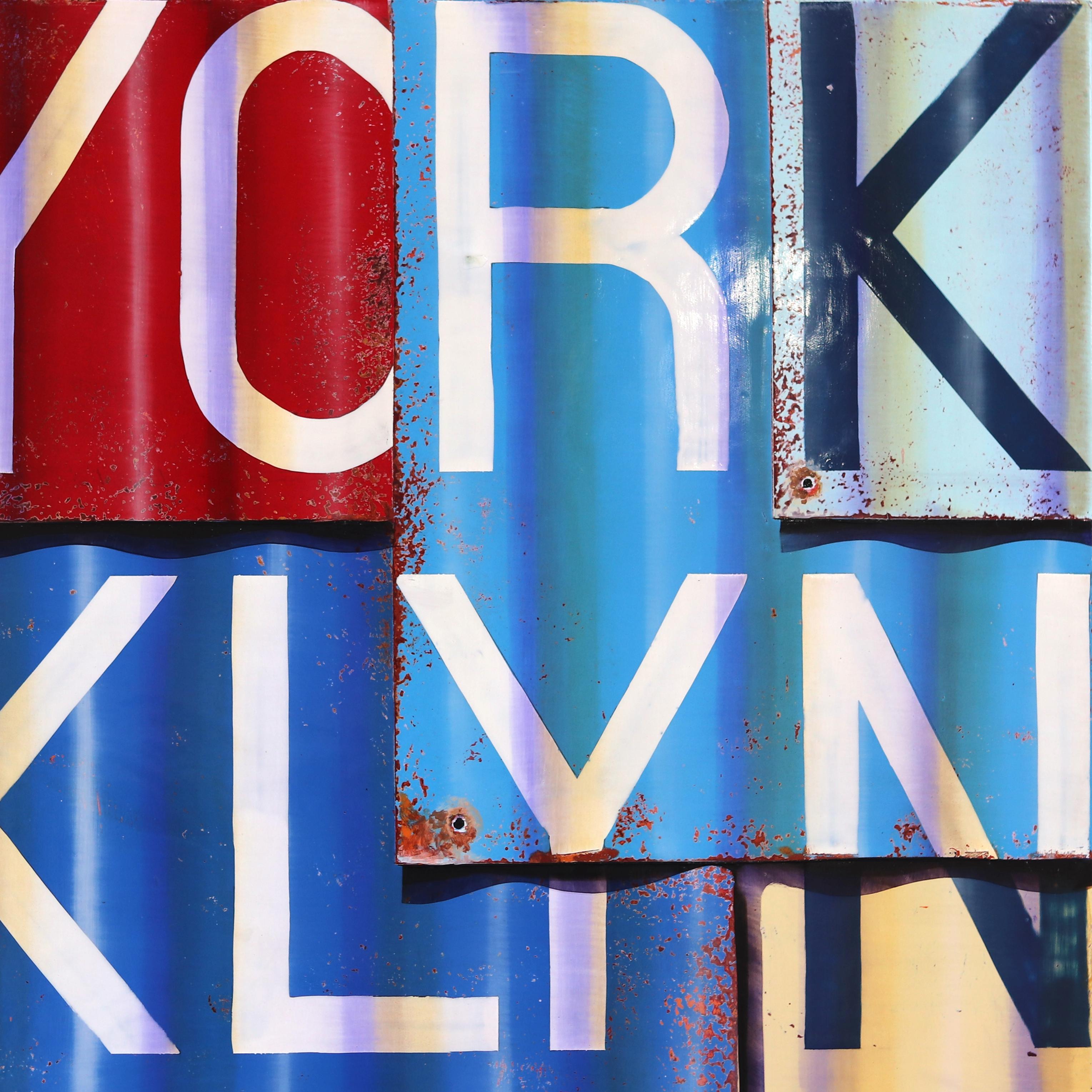 New York City - Photorealistic Oil and Enamel Painting on Canvas For Sale 3